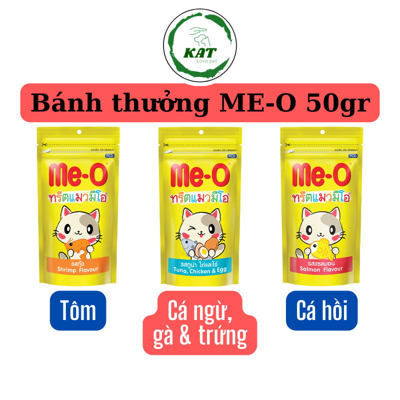 Bánh thưởng cho mèo me-o 50gr - snack me-o 50gr - kat love pets