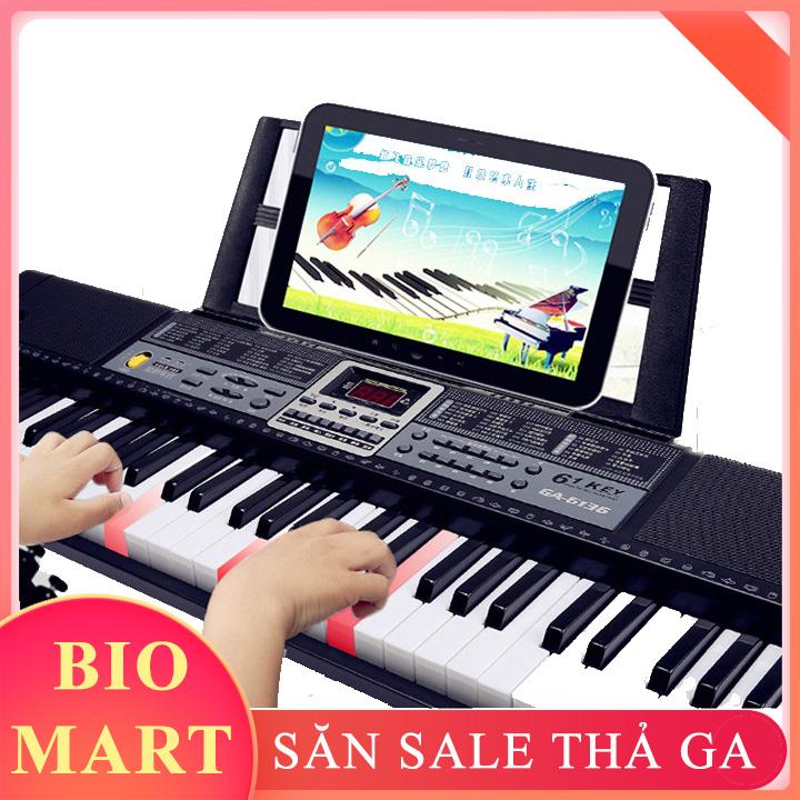 [ TẶNG GIÁ ĐỠ ] - ĐÀN PIANO ĐIỆN TỬ 61 PHÍM CHO NGƯỜI MỚI HỌC – ĐÀN PIANO ĐIỆN TỬ CHO BÉ PHÁT TRIỂN TRÍ NÃO - BIO24