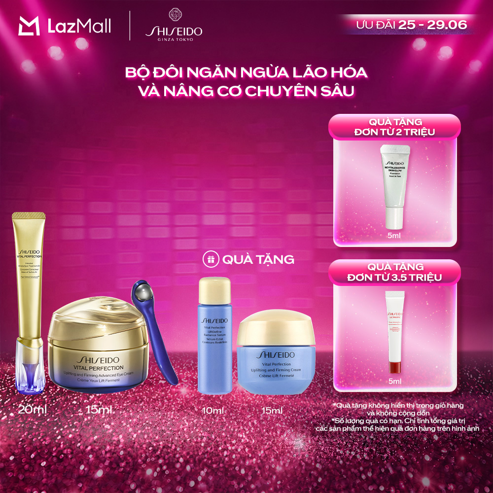 Combo Kem dưỡng da Uplifting and Firming Advanced Cream 50ml và Kem dưỡng cải thiện nếp nhăn Intensive WrinkleSpot Treatment 20ml