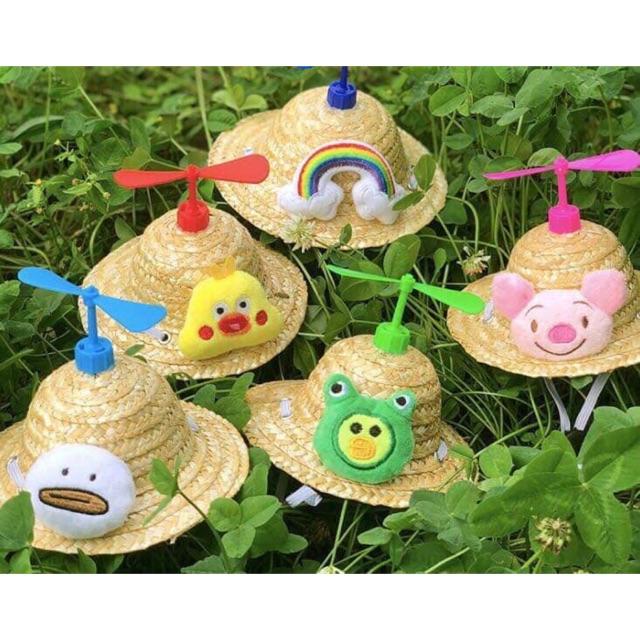 [HCM]PetZoneHCM - Nón cối rơm gắn chong chóng thú cưng ( chó mèo )