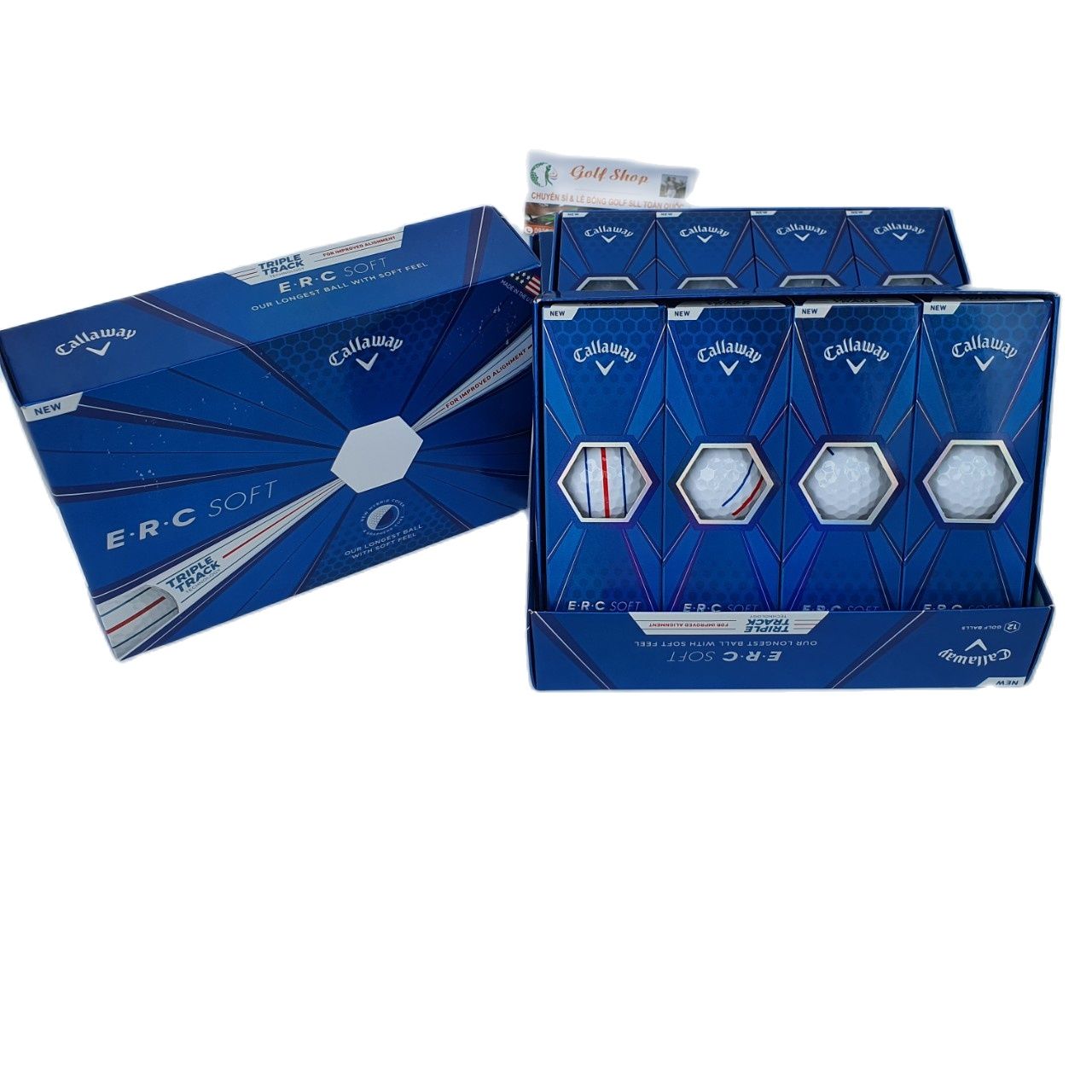 1 Hộp BÓNG GOLF E.R.C SOFT  CALLAWAY - New