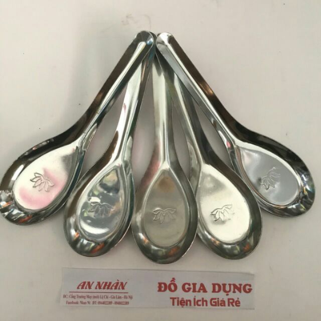 Sét 3 thìa inox 304 cán ngắn