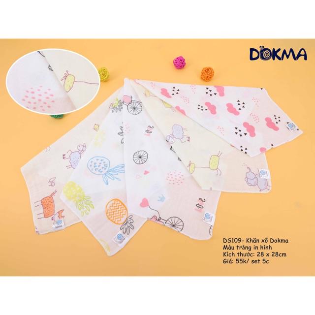Khăn sữa cotton dokma ds109 cho bé - khả năng thấm hút mồ hôi tốt cho bé
