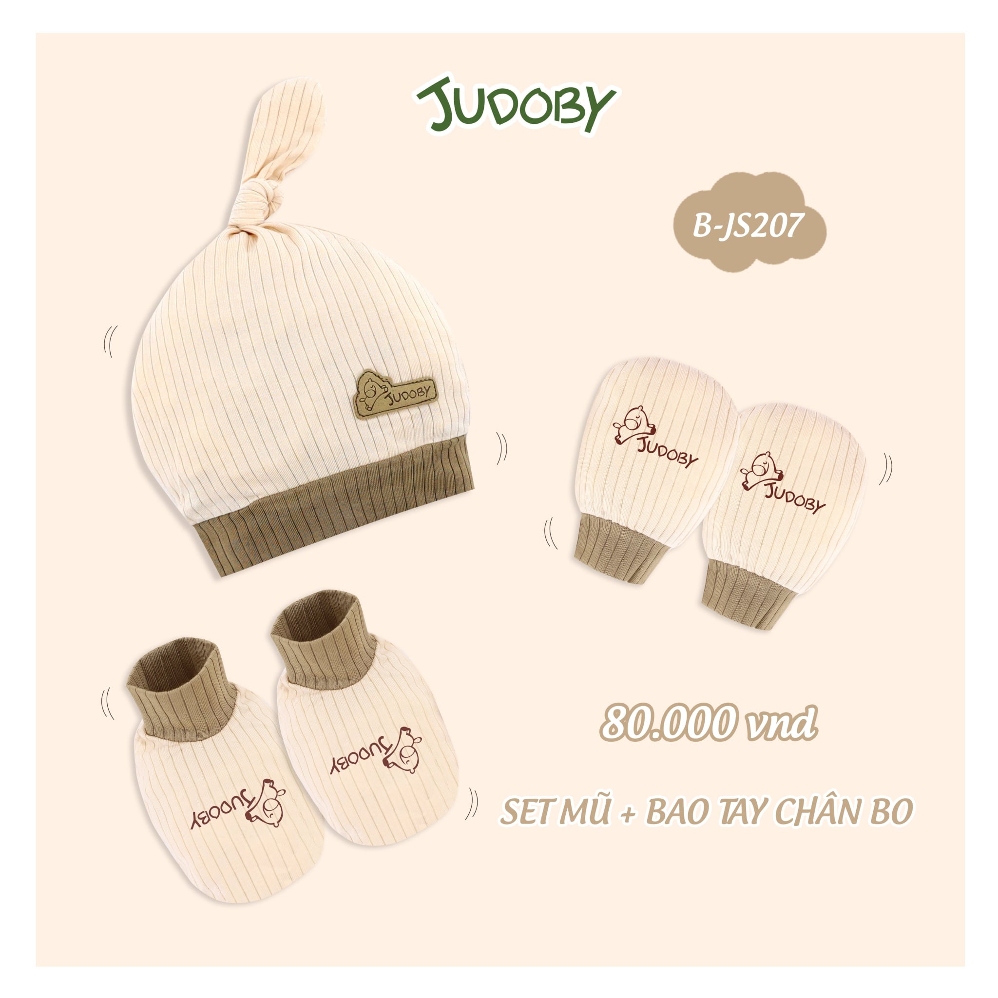 Combo mũ + bao tay chân sơ sinh