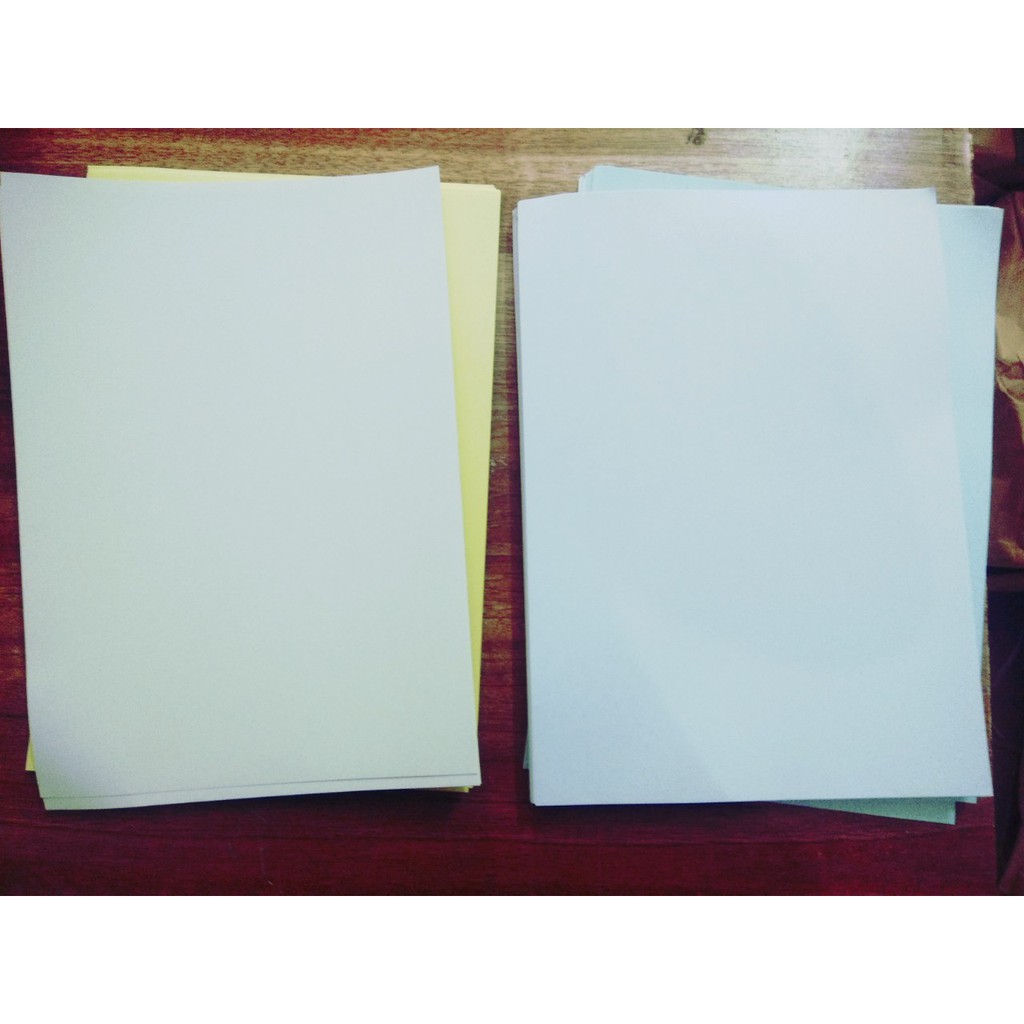 100 tờ giấy đề can khổ a4 (21x29,7 đế xanh/đế vàng/ in ảnh