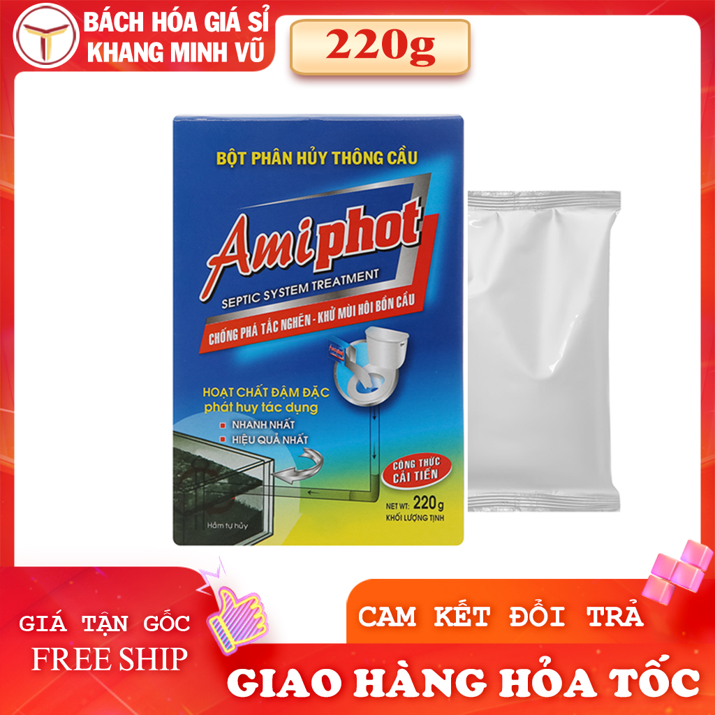 Bột thông cầu cống amiphot hộp 220g
