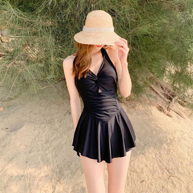 Áo bơi bikini tắm liền thân dạng váy tôn dáng