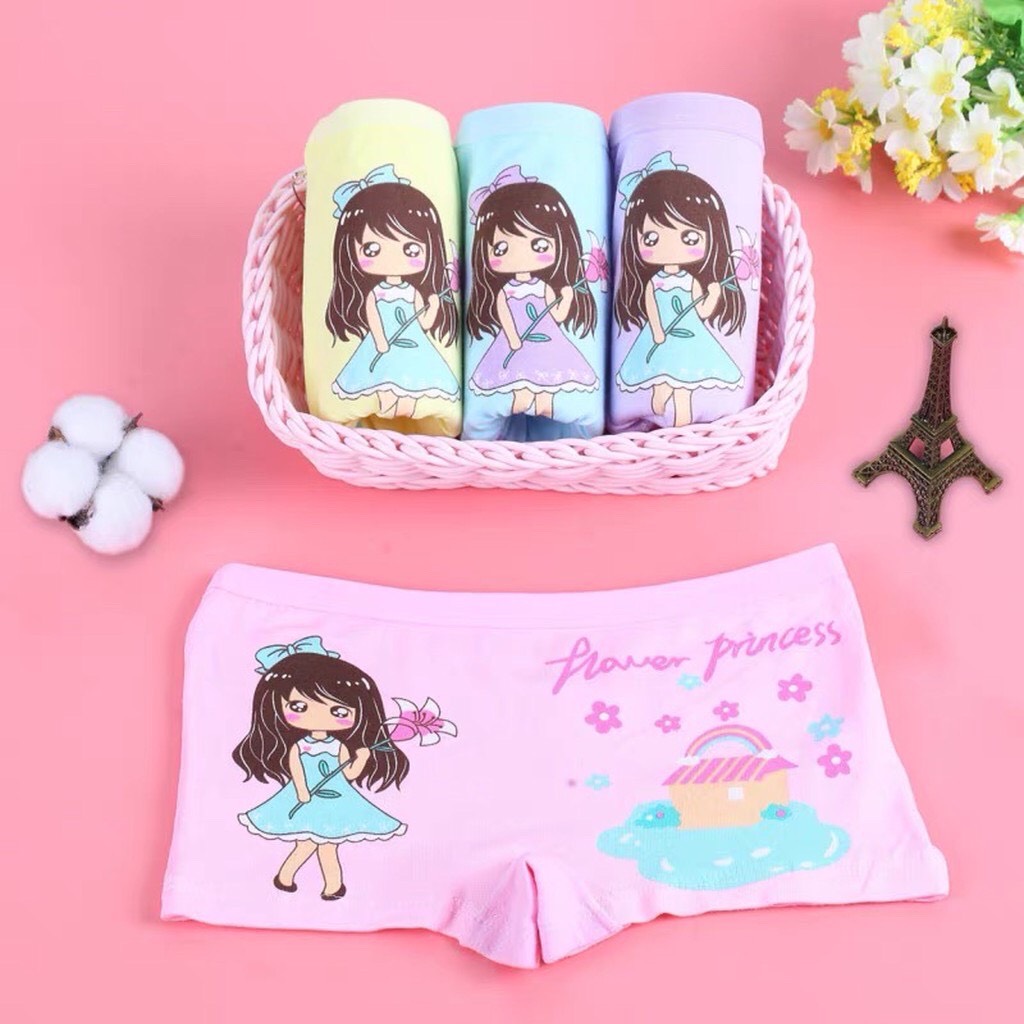 Quần chip đùi quần lót cotton cho bé gái hình công chúa mèo hello kitty cực xinh - doni house