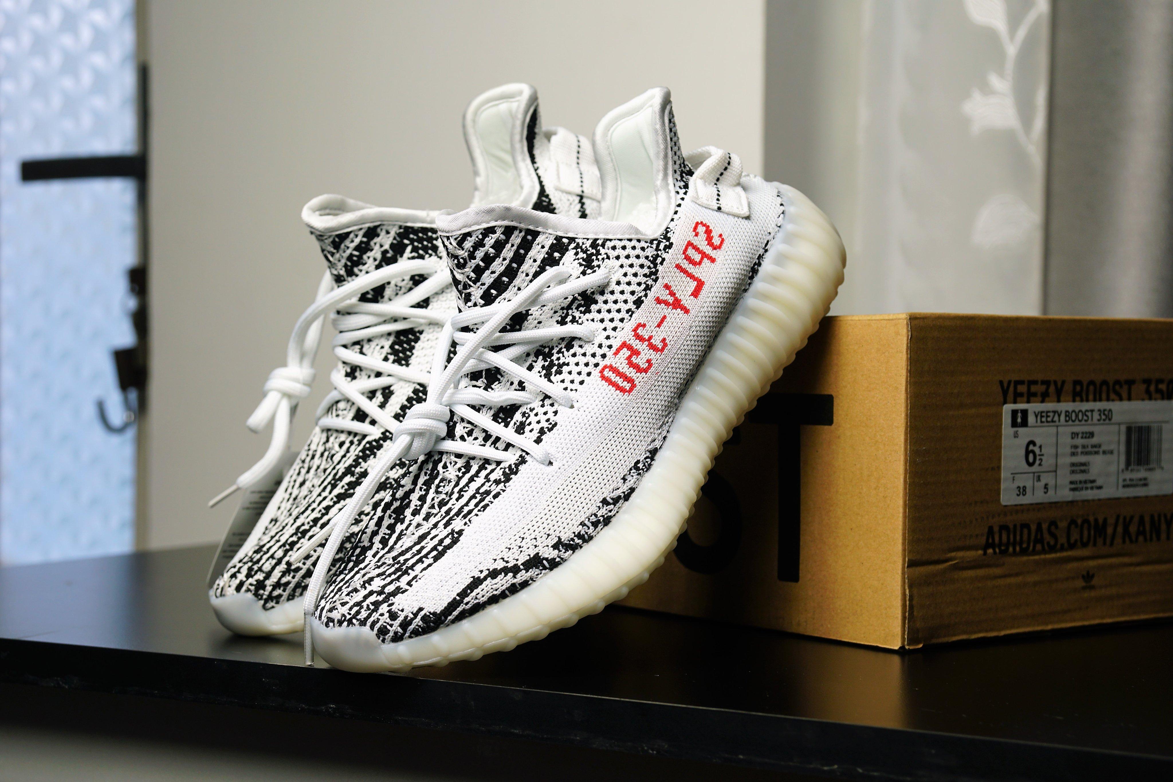 Giày sneaker yz 350v2 zebera nam nữ - fullbox - hàng có sẵn