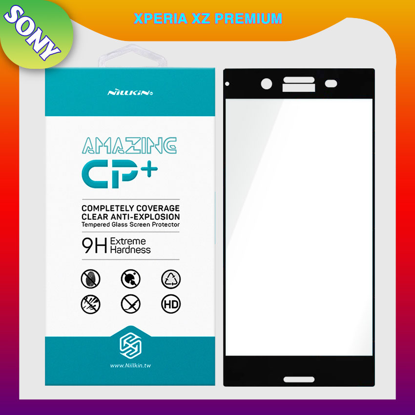 Miếng dán cường lực cho Sony Xperia XZ Premium Full hiệu Nillkin (Đen)