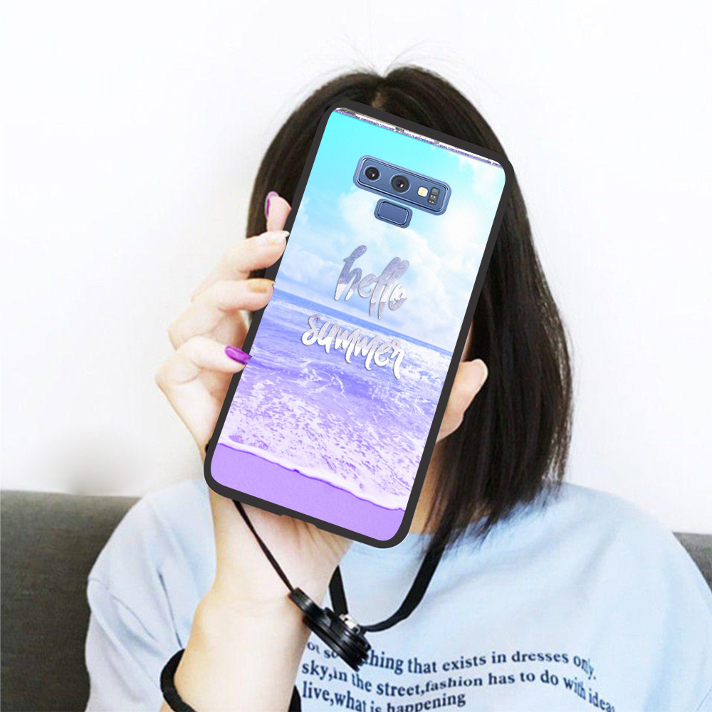 [HCM]Ốp lưng iCase dành cho Samsung Galaxy Note 9 viền dẻo TPU BST mùa hè mát mẻ viền ốp dẻo giúp bạn tháo lắp máy dễ dàng mà không lo trầy xước máy.