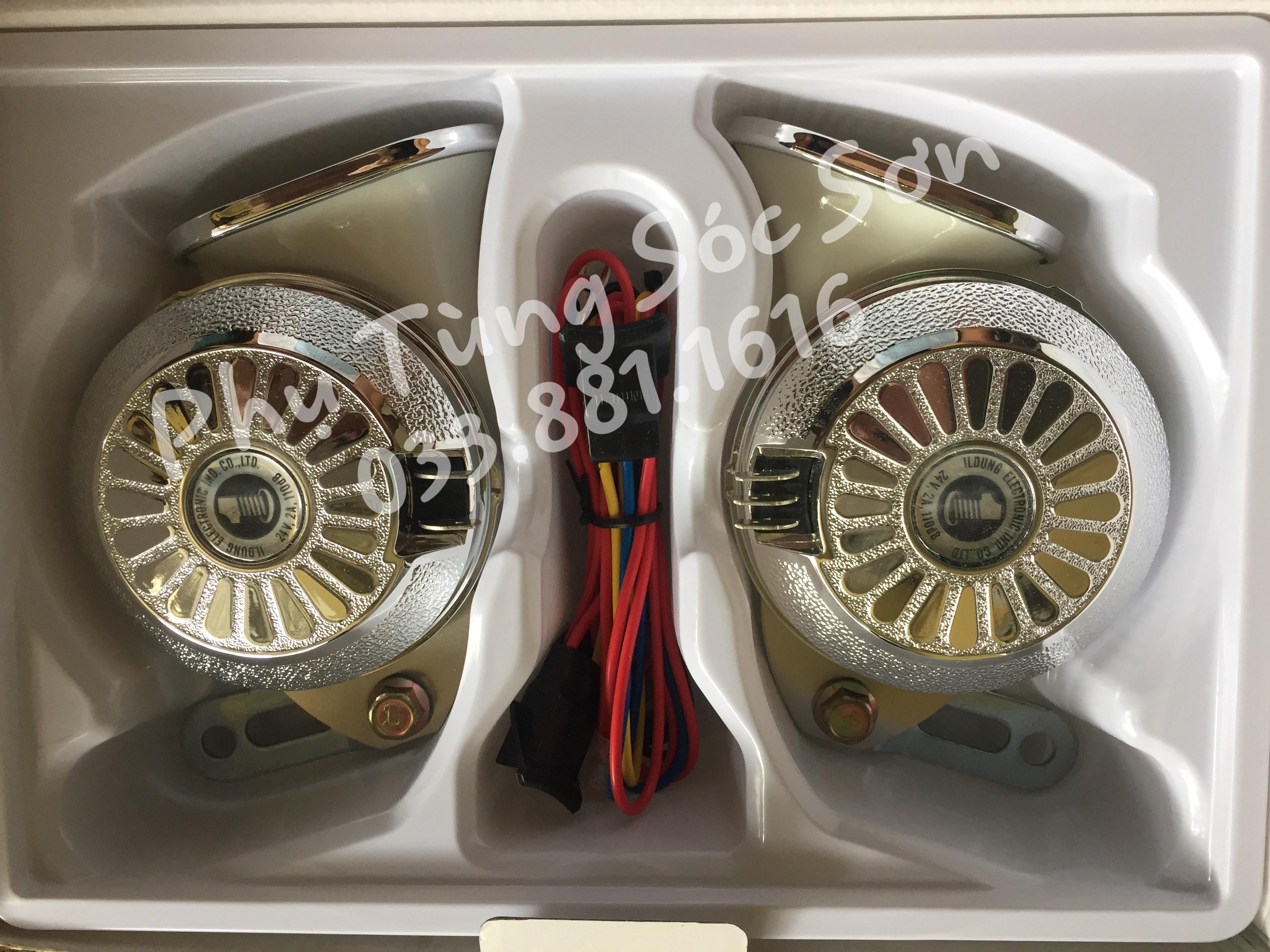 Còi ngân 3 tiếng hàn quốc  24v 110db