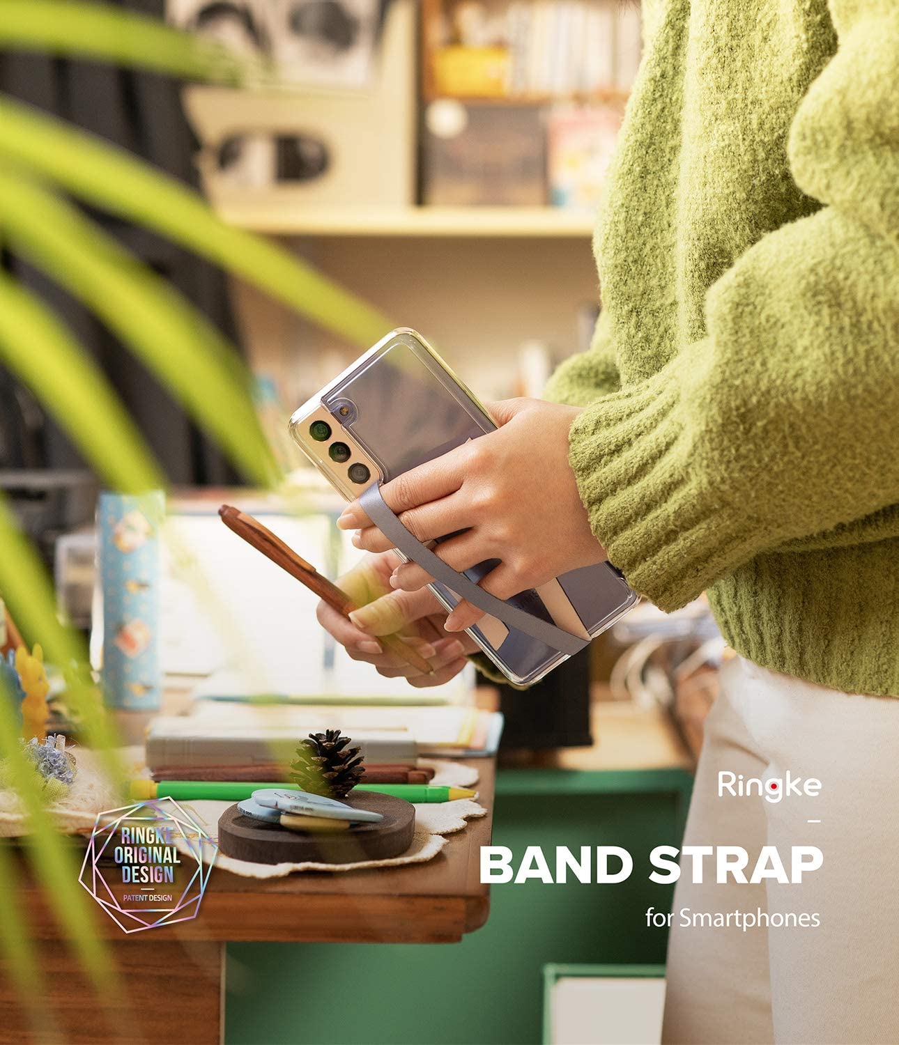 Dây đeo vào lưng vỏ ốp điện thoại - Ringke Band Strap Hàn Quốc