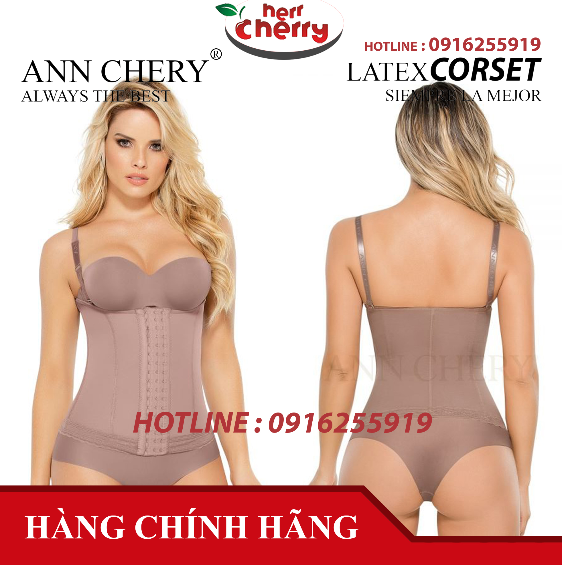 Đai nịt bụng Ann Chery 5145 siêu thoáng khí mỏng nhẹ - định hình eo sau phẫu thuật, thẩm mỹ và giảm cân