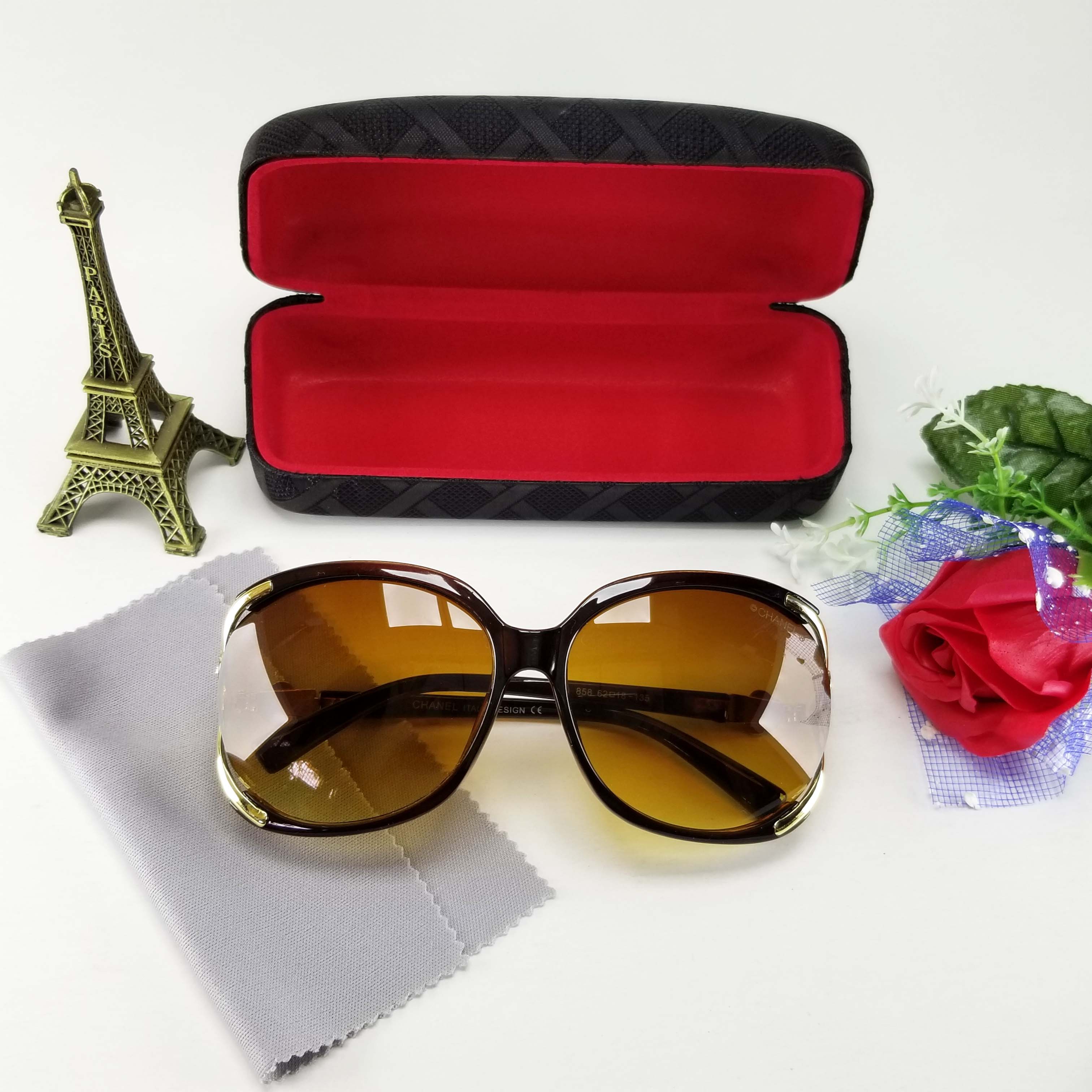 [HCM]Kính mát nữ  Đủ hộp hiệu và phụ kiện theo kính - Bảo hành 12 tháng - Mắt kính nữ full hộp