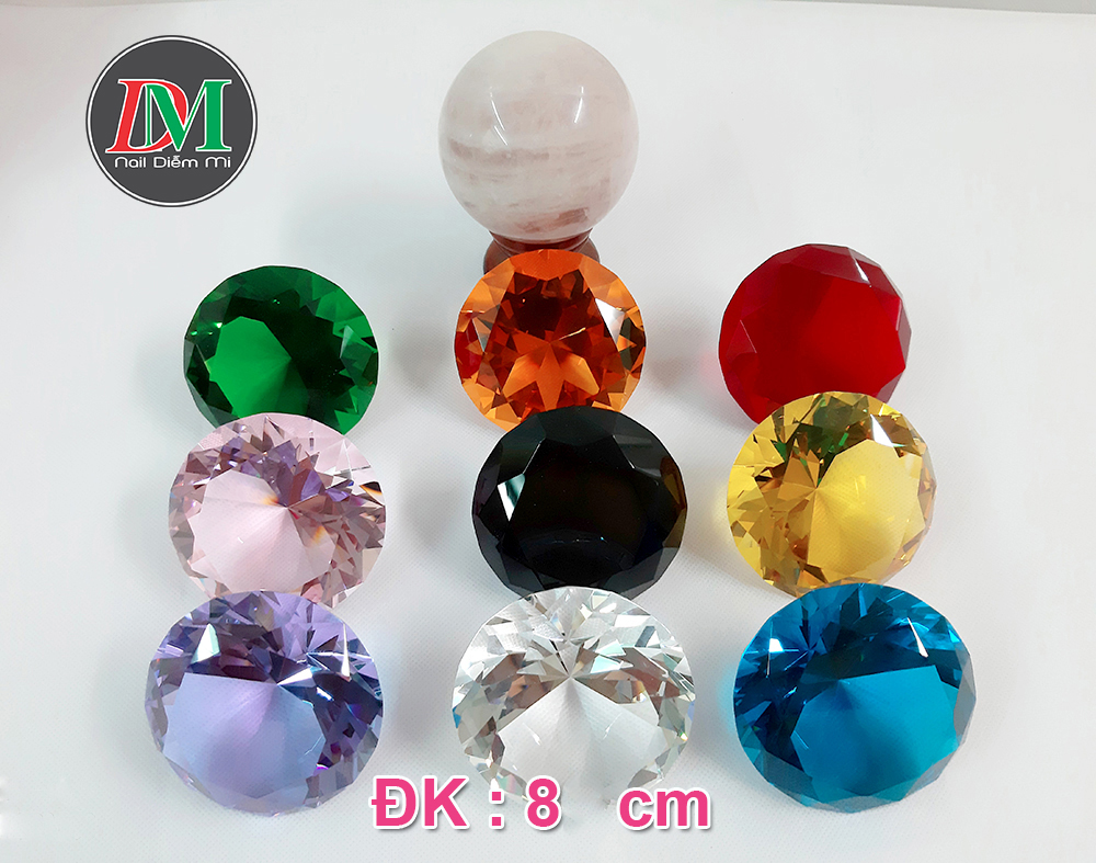 [HCM]Viên Đá Pha lê 8 cm Chụp ảnh mẫu
