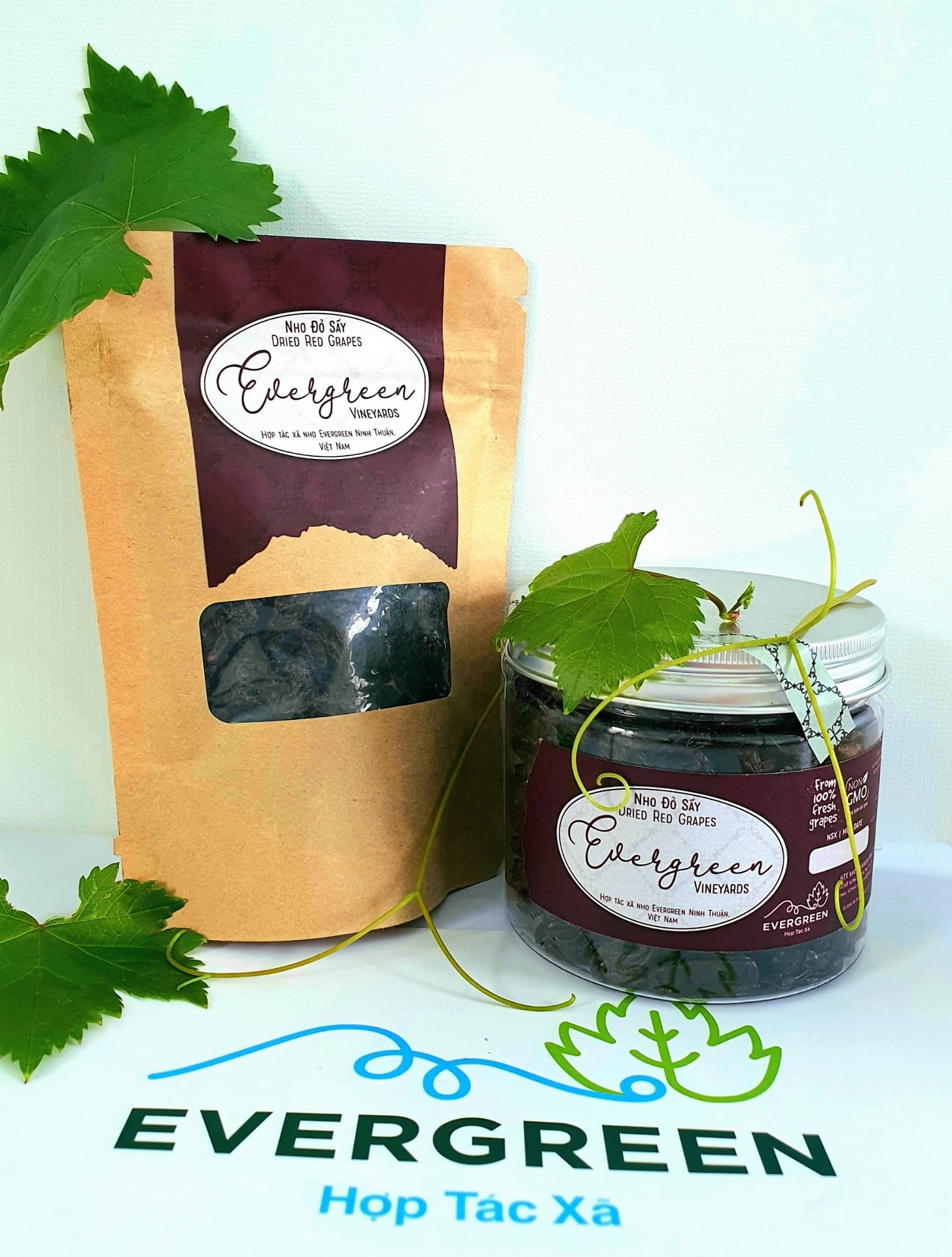 Nho đỏ sấy nguyên hạt - HTX Evergreen