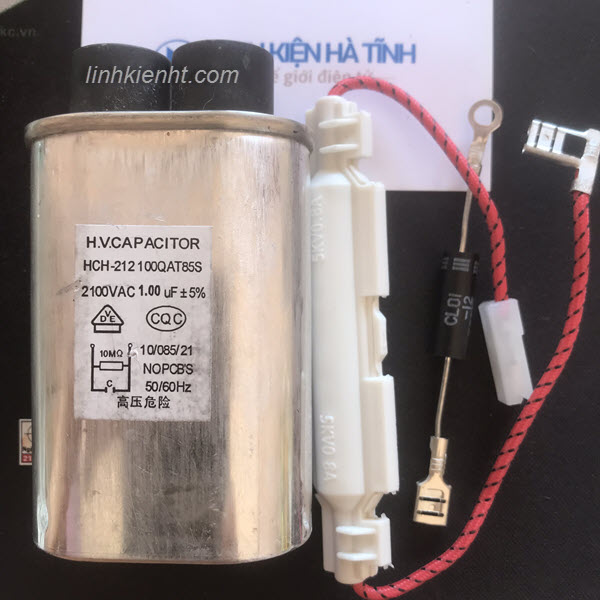 Combo linh kiện sửa chữa lò vi sóng tụ điện , cầu chì , diode