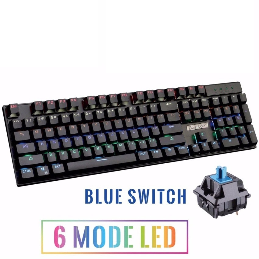 Bàn phím máy tính chuyên game boston 917 led cơ rgb usb chính hãng keyboard cổng usb bàn phím dành cho chuyên game