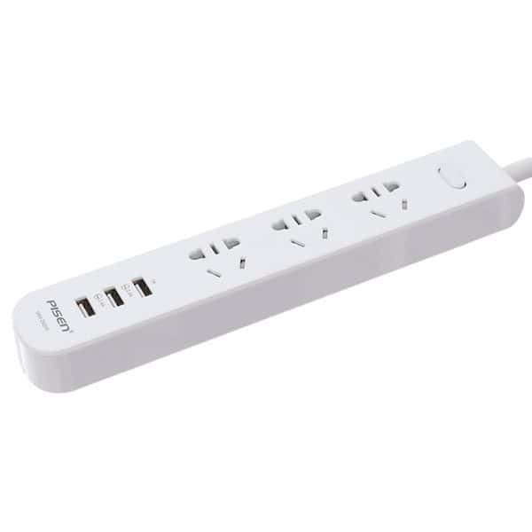 Ổ cắm điện thông minh đa năng 3 cổng USB Pisen