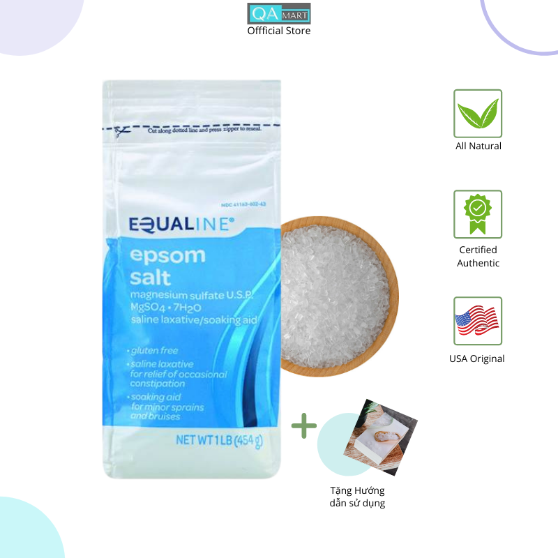 Muối epsom nguyên chất Equaline - Hàng chính hãng nhập khẩu từ Mỹ