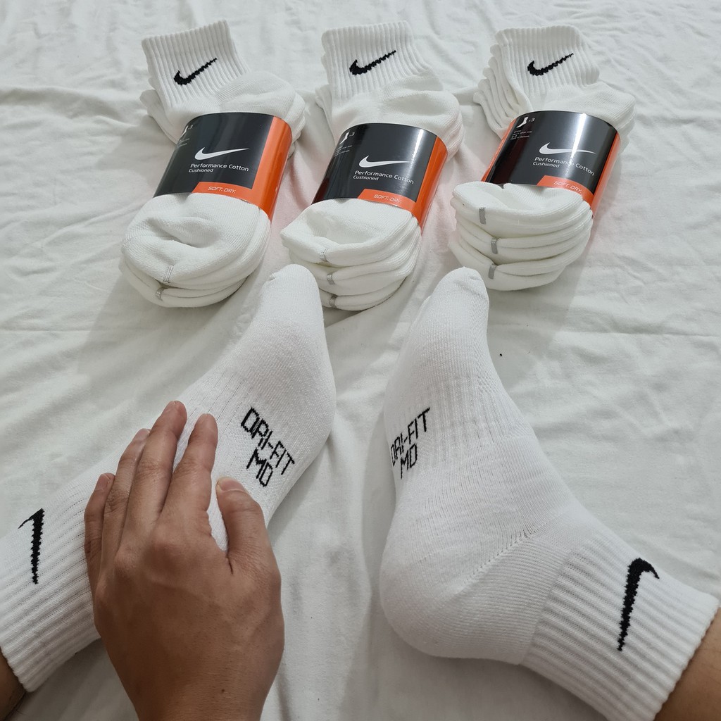  SALE Chính Hãng | HOÀN TIỀN 15% - Tất Vớ Nike Dri Fit Cotton Everyday Cotton Cao Cấp Thoáng Khí 