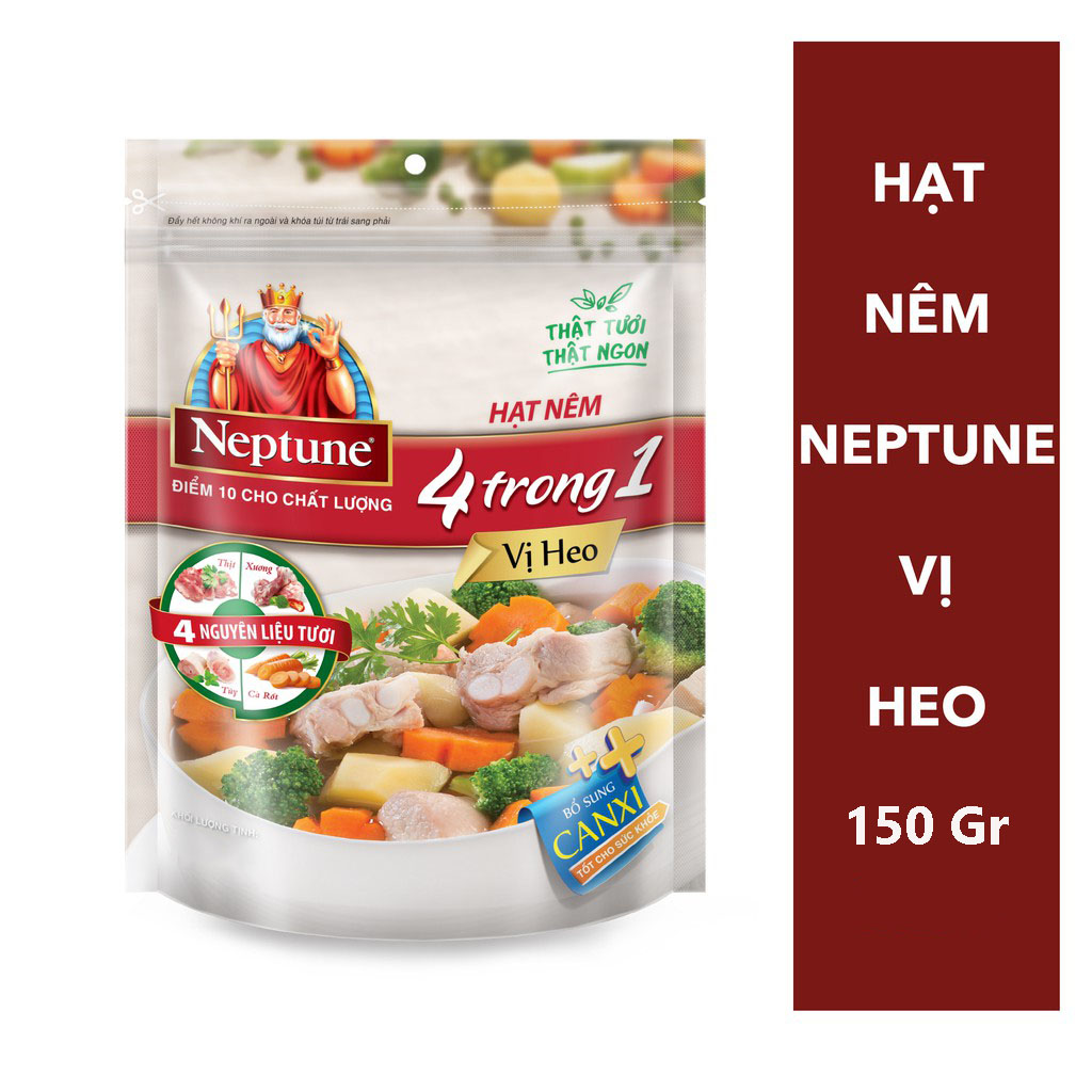 Hạt Nêm Neptune 4 trong 1 vị thịt heo 150gram