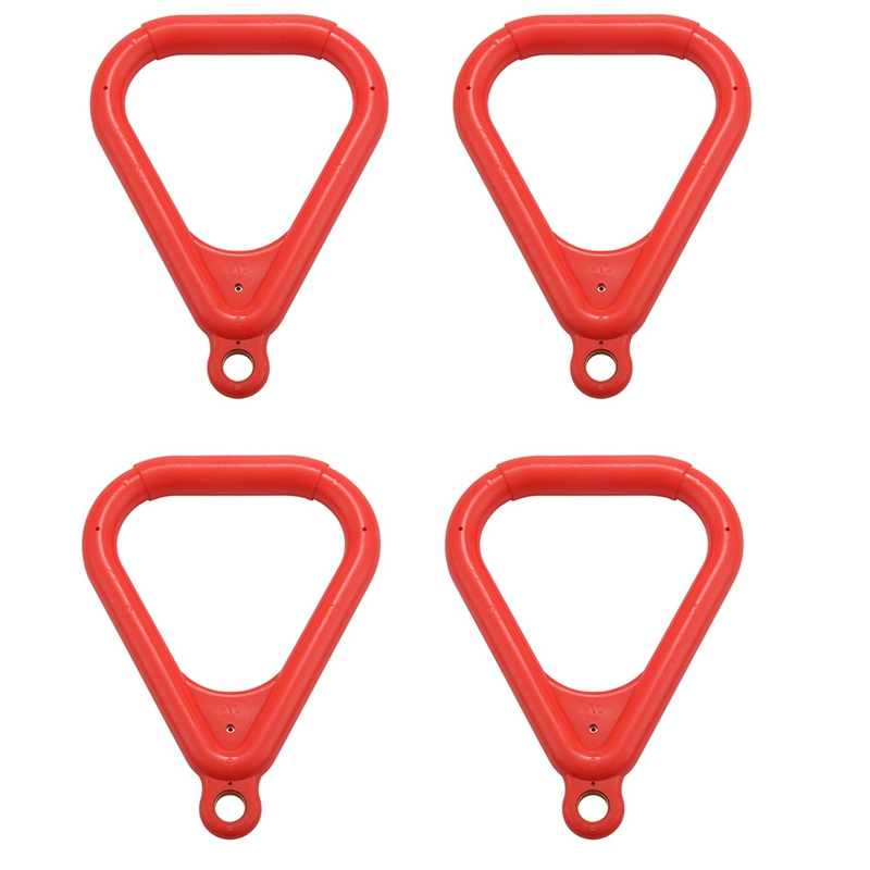 8 Pcs Trapeze Ring Swing Set Play Set Playground Trapeze Bar Jungle Gym Monkey Bar Ring Large Trapezoidal Ring