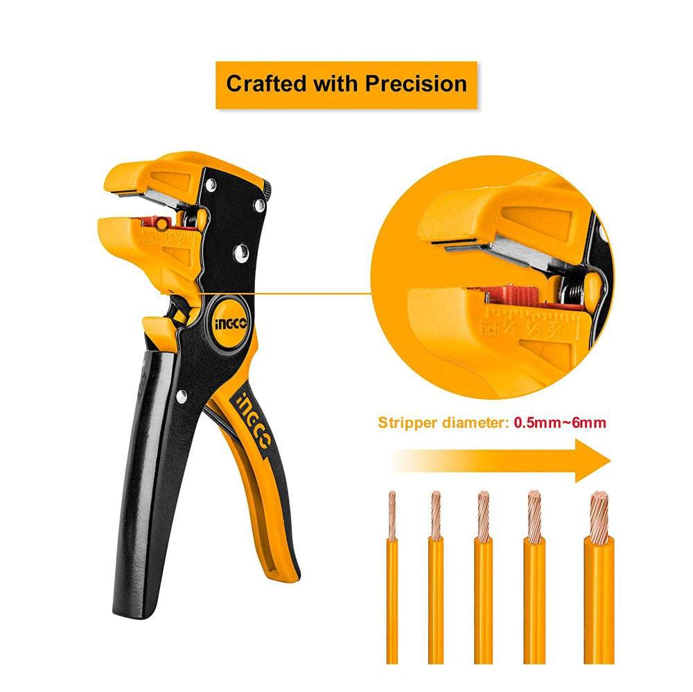 Kềm tuốt dây điện mỏ quạ 0.5mm - 6mm ingco hwsp15608