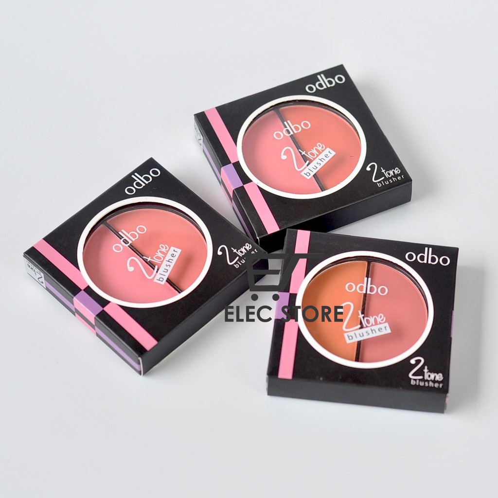 Phấn má hồng odbo 2 tone blusher od182 thái lan