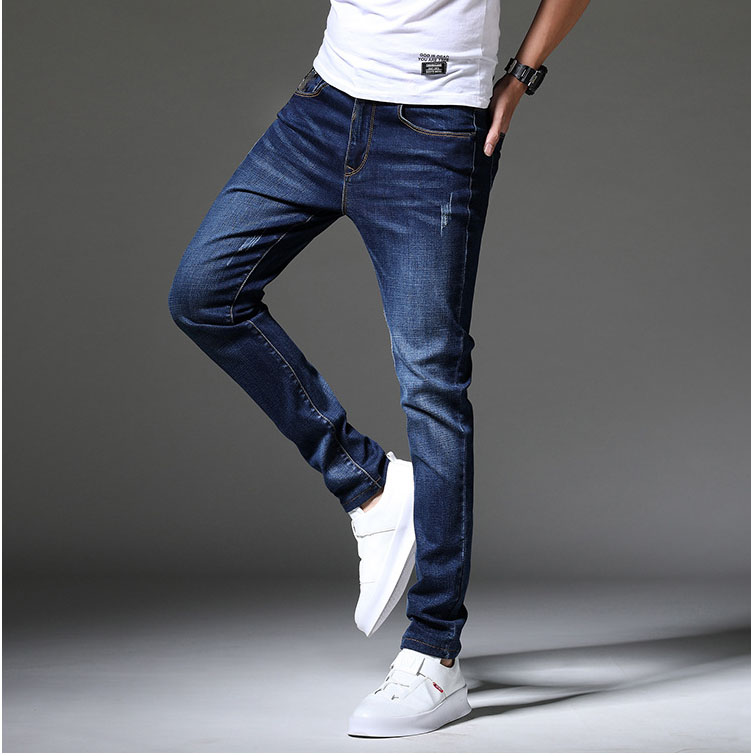 Quần Bò Nam Quần jean Skinny Nam Dáng Côn Chất Co Giãn Chuẩn Form 3 Màu