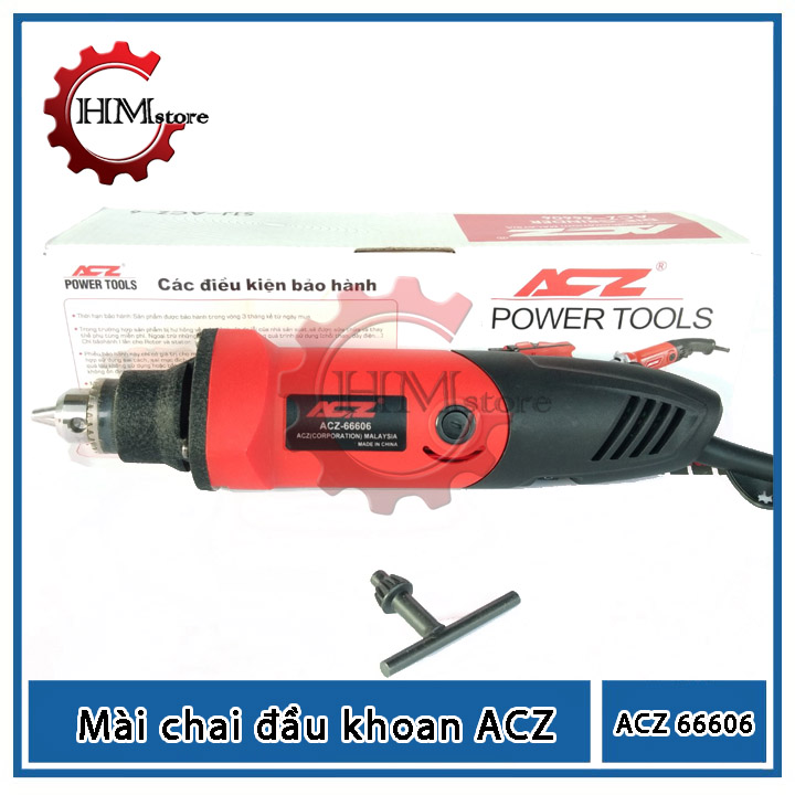 Máy mài khuôn mini 6mm ACZ 66606, công suất 400w - Máy mài tay mini, máy mài khuôn, máy mài chỉnh tốc - Vòng tua 32.000 vòng/phút - Bảo hành 6 tháng - HẢI MY STORE