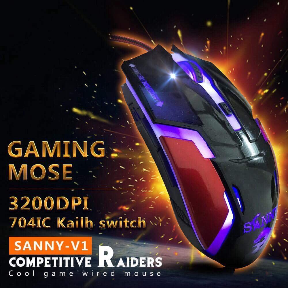 Chuột Máy Tính chuột gaming chuột chơi game giá rẽ Chuột quang có dâyChuột game thủ SANNY V1
