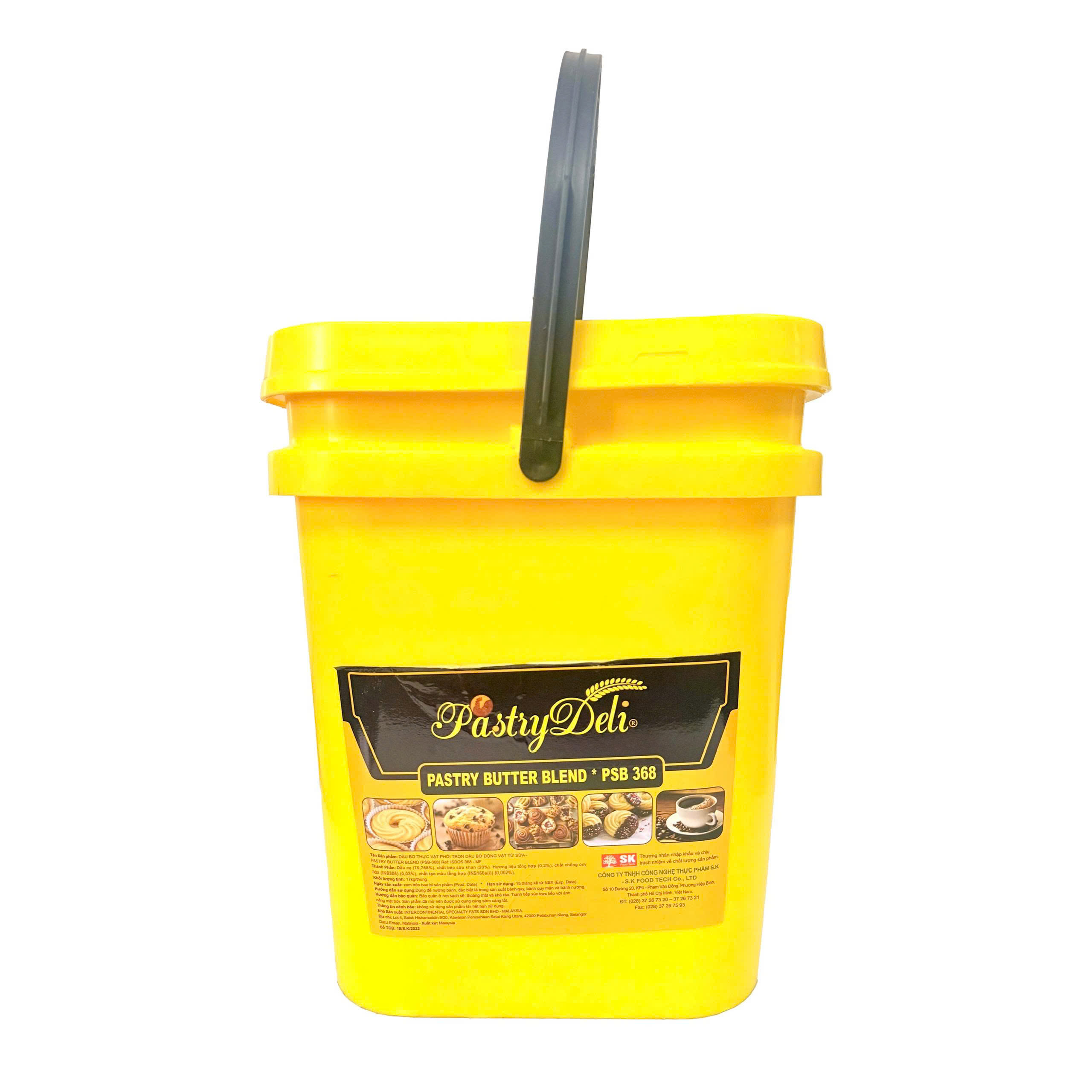 Dầu bơ thực vật phối trộn dầu bơ động vật từ sữa Pastry butter blend - Pastry 368-MF – Bơ thơm Thùng 17kg