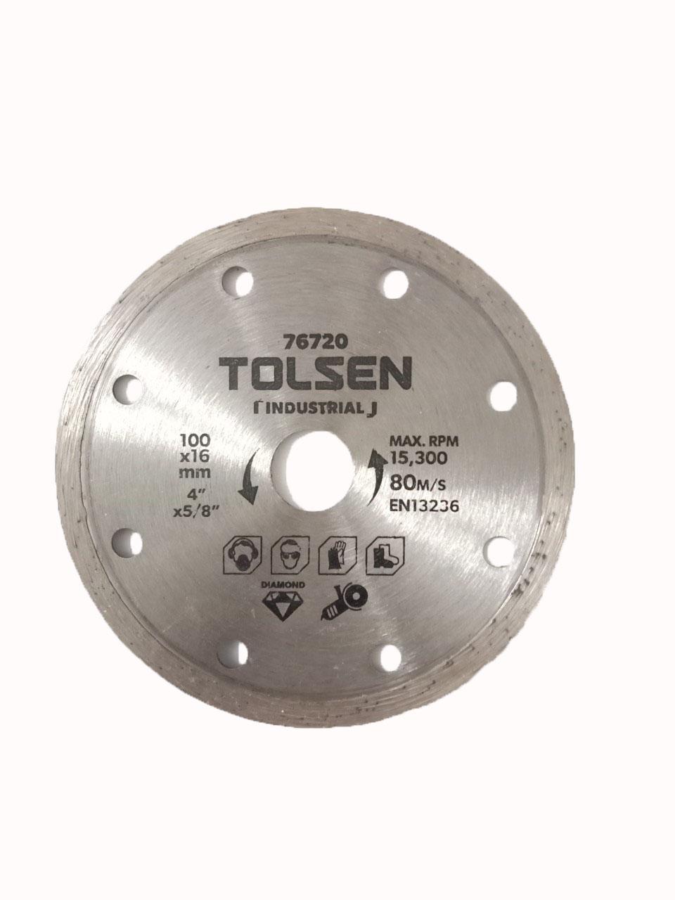 Đĩa cắt gạch kim cương tolsen 76720- 100x16mm