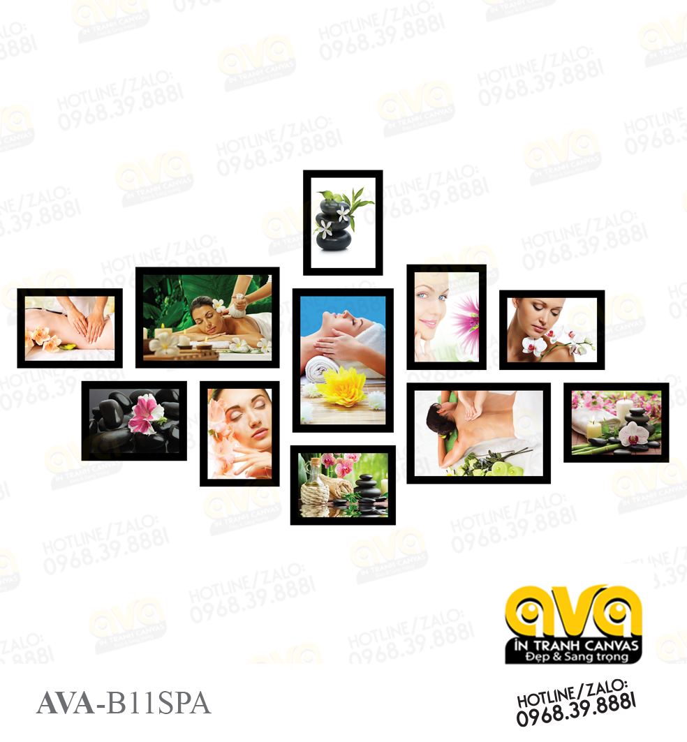 Bộ 11 khung hình ảnh spa đẹp và sang trọng