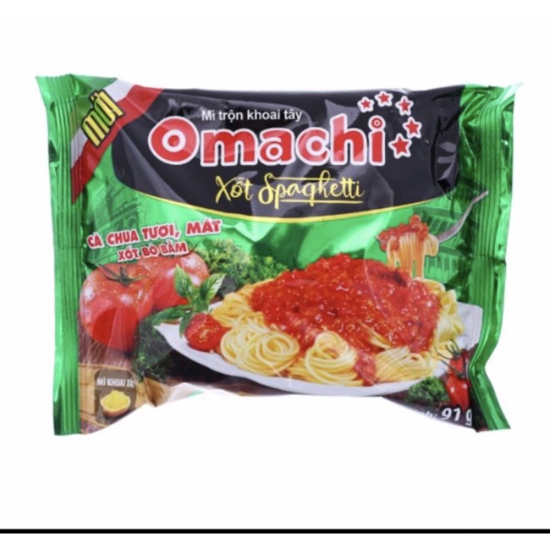 mì trộn spaghetti omachi 91g