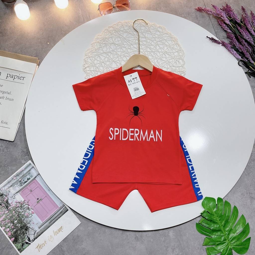 Set bộ đồ spiderman bé trai
