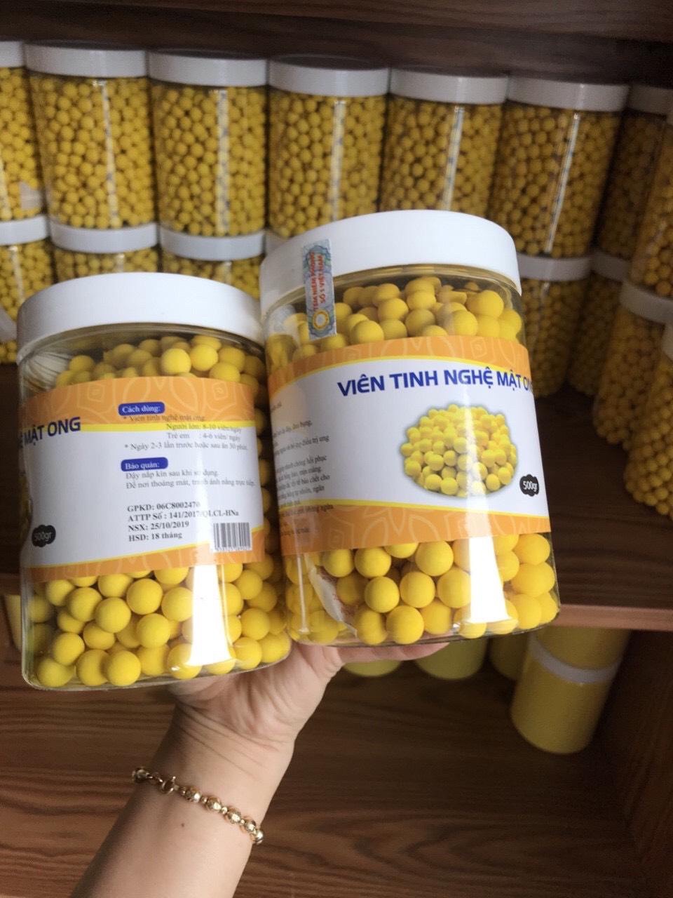 1kg- 2 hộp Viên tinh nghệ mật ong