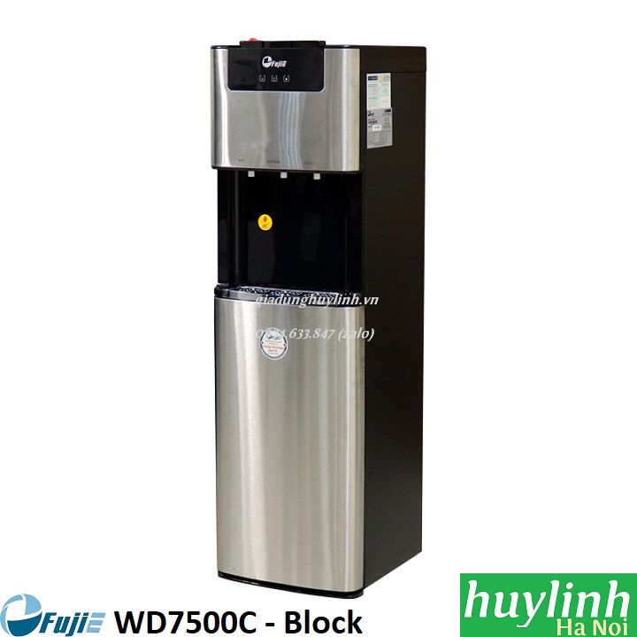 Cây nước nóng lạnh 3 vòi fujie wd7500c - block