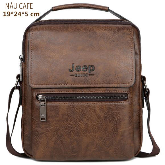 Túi đeo cheo nam nữ jeep buluo khóa kéo ngang , túi jeep hàn quốc thời trang cao cấp phái mạnh , da  cao cấp chống chày chịu nước chịu uốn nén đàn hồi bền bỉ , kích thước túi theo thời gian 22x26x7cm chứa ipad 7,9 inch sổ điển thoại ví tiền