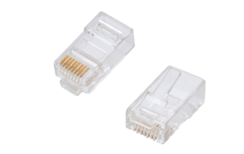 Đầu bấm mạng Vivanco rj45, Cat5e Unshielded phù hợp dây mạng (Túi 5 cái), thiết kế vỏ nhựa cao cấp giúp bảo vệ và định hình
