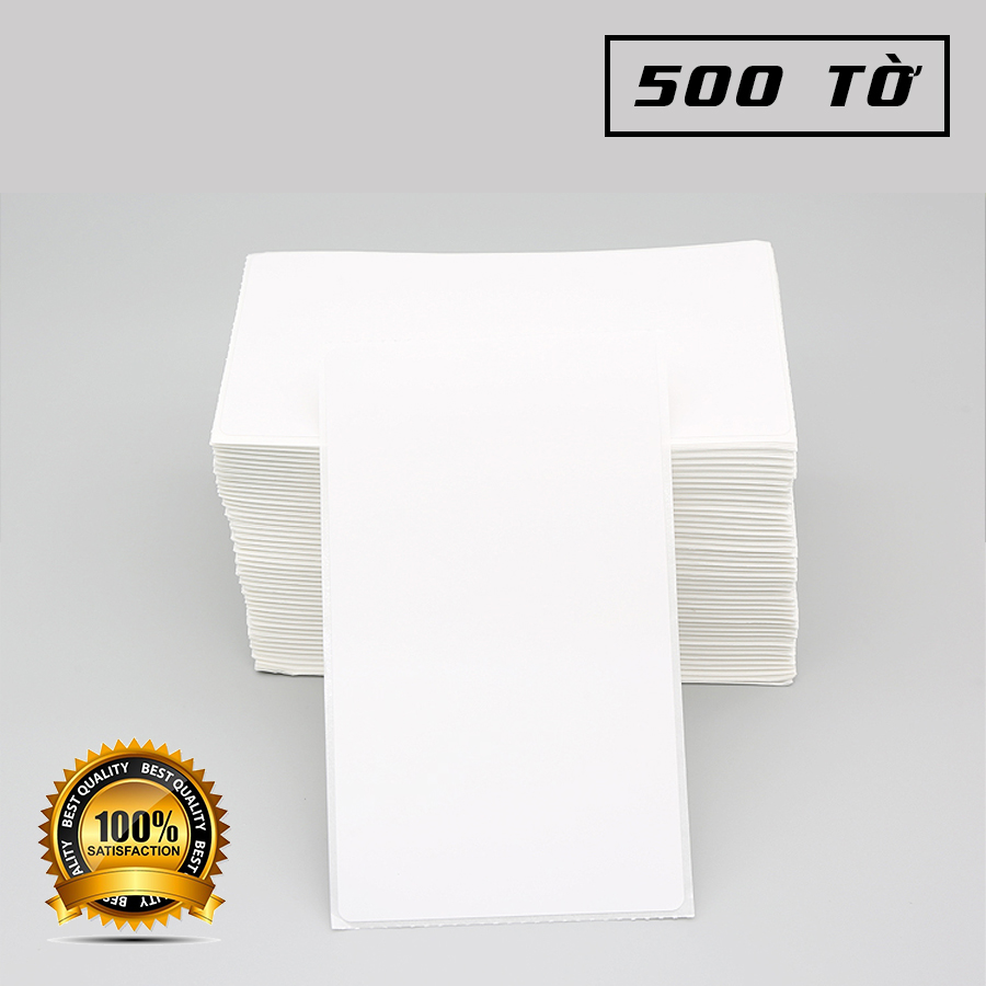 Tệp giấy in nhiệt tự dính khổ 100*150 (500 tờ)
