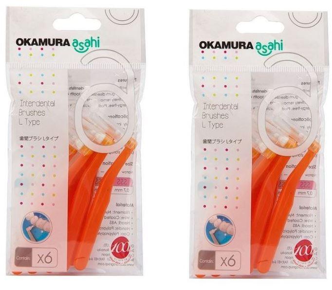Bàn chải kẽ răng Okamura Asahi dạng L