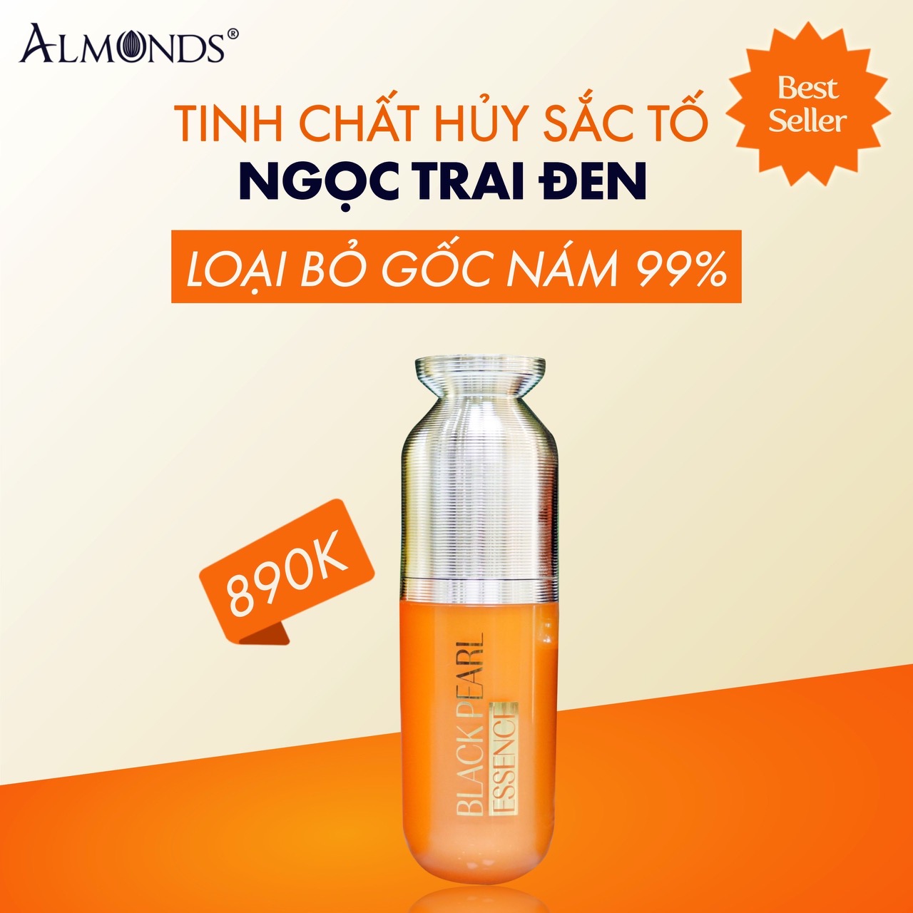Tinh chất hủy sắc tố ngọc trai đen chính hãng almonds
