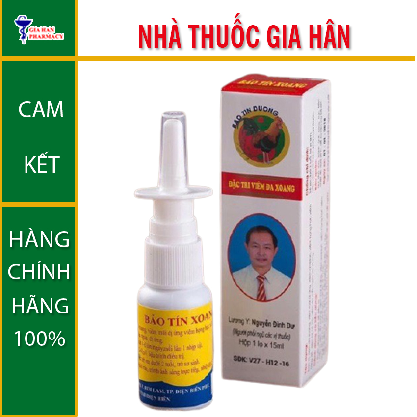 Xịt mũi bảo tín xoang - dành cho người vjêm đa xoang - gia hân