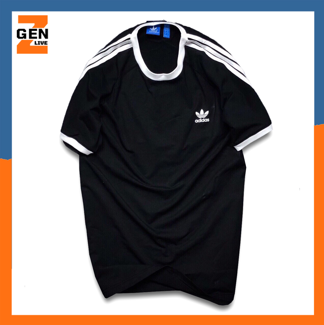 Áo thun ngắn tay cổ tròn viền sọc vai thời trang nam cao cấp phong cách thể thao cá tính năng động - LZ FASHION - TD098