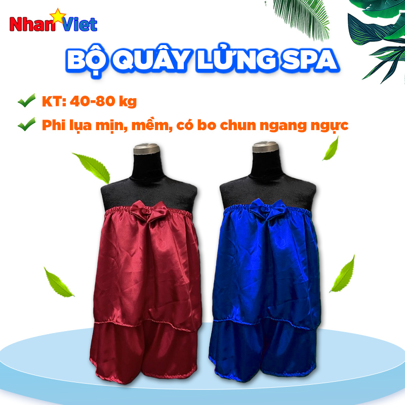 Bộ quây lửng spa |Váy quây spa vải lụa mềm mát, thấm hút mồ hôi 💖Freeship💖