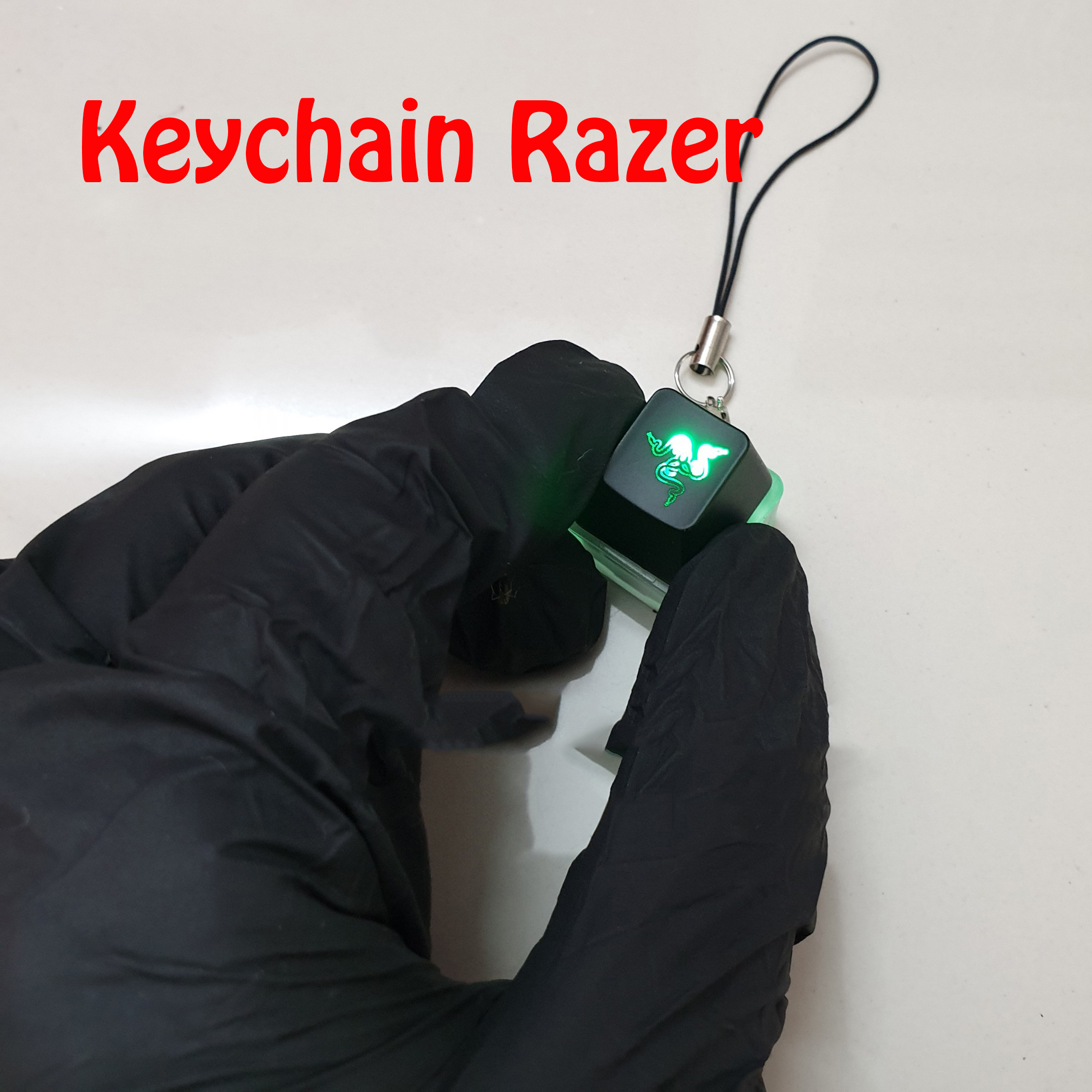 Razer Keychain, Razer Keycap, Móc Chìa Khóa Keycap Có Led