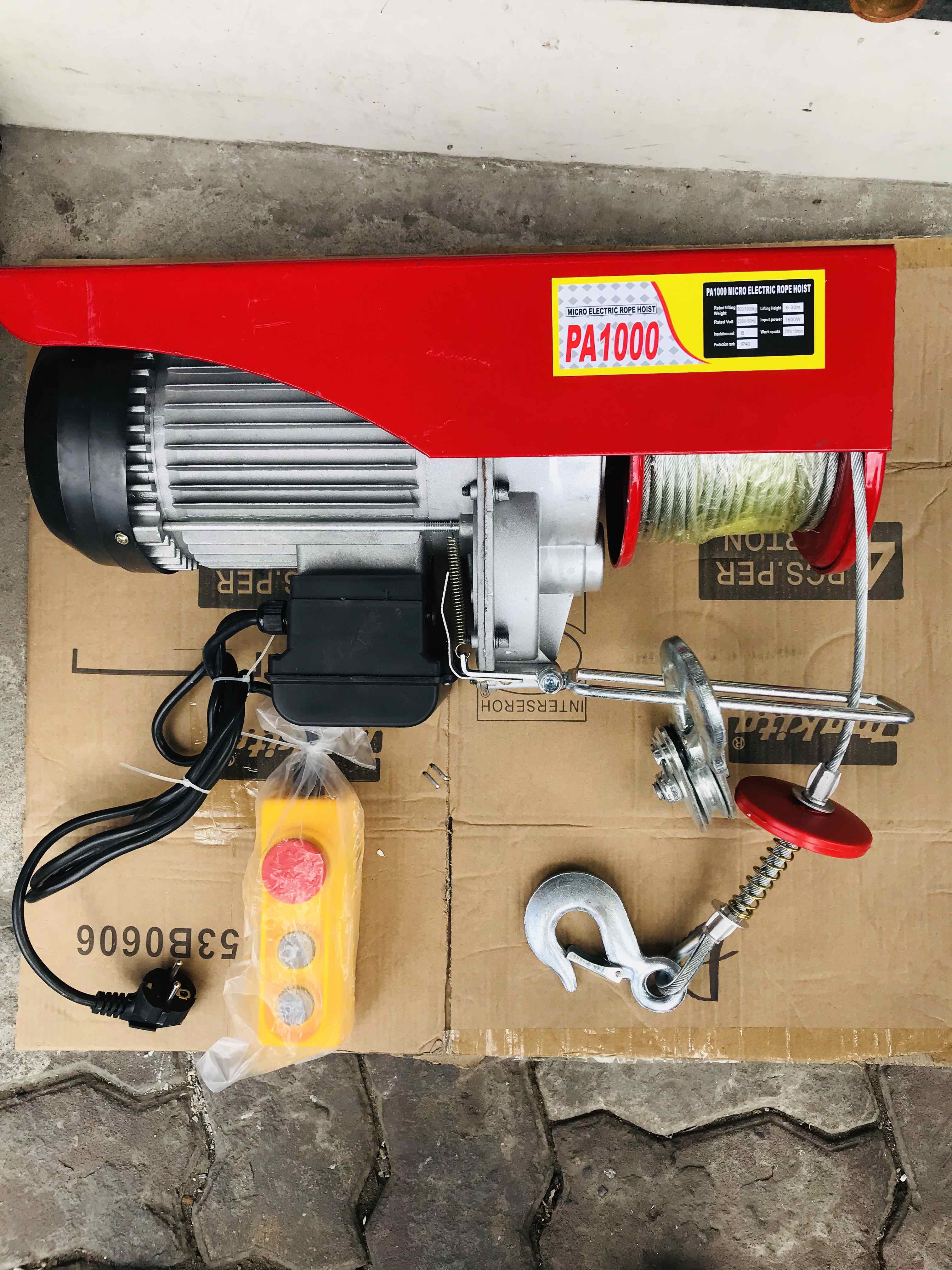 Máy Tời Điện Máy Tời Treo Máy Tời Pa1000 Trọng Tải 1000Kg